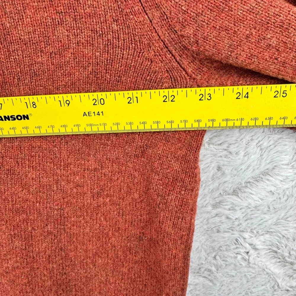 Banana Republic Sweater Mens Large‎ Burnt Orange Wool Cashmere Angora Luxury